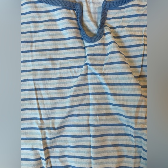 NEW Splendid Blue and White Striped Pajama Set - Picture 4 of 7